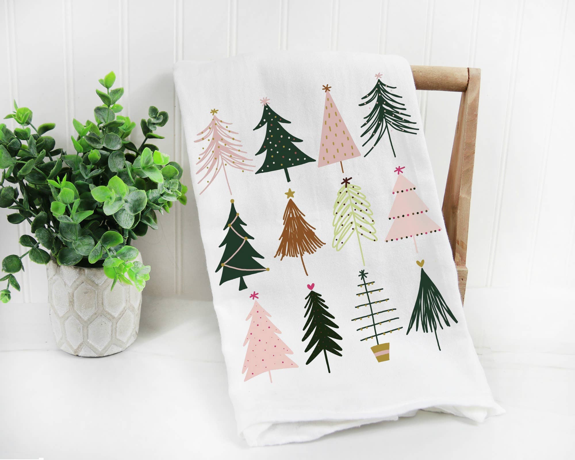 Boho Christmas Kitchen Towel Kitchen Towels It's a Boho Christmas!  Spruce up the kitchen this Christmas with our kitchen towel collection.  Features: Rectangle (shape)Design: FrontDimensions: 27 inches (W) X 27  inches (L)Textile