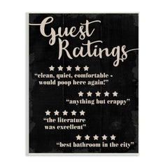 Guest Ratings Bathroom Wall Art