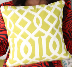 Geometry Garden Throw Pillow