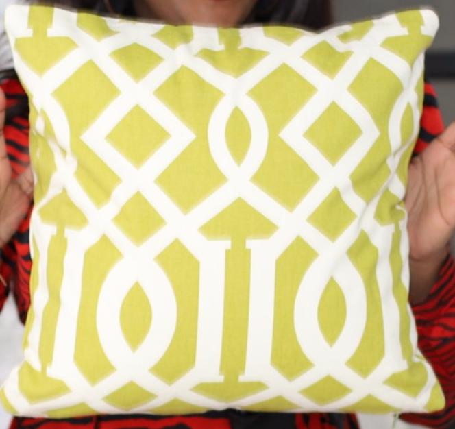 Four Square Geometric Throw Pillow